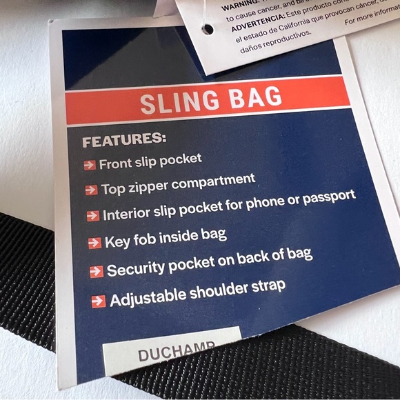 DUCHAMP MINI FLIGHT SLING BAG CAMO PRINT NWT - Picture 15 of 15